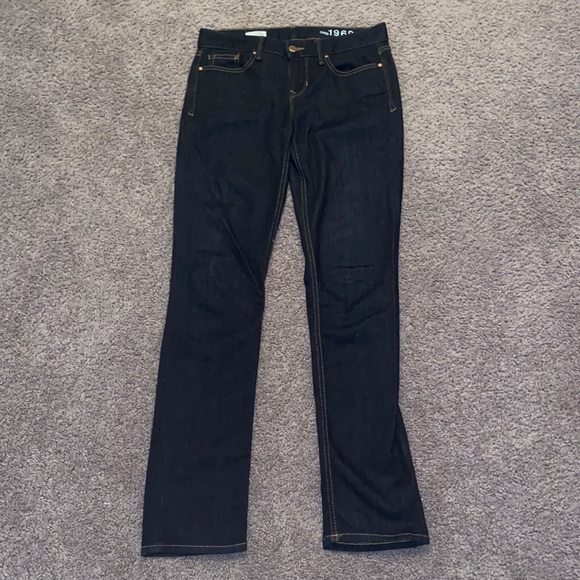 Gap 1969 25r Real Straight Jeans - Dark Blue - Picture 3 of 5